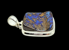 Load image into Gallery viewer, Australian Boulder Opal Pendant, Solid Opal, Australian Opal, Sterling Silver, October Birthstone, Precious Stone, Pure Energy - GemzAustralia 
