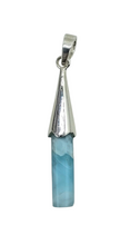 Load image into Gallery viewer, Larimar Pendant, Sterling Silver, Stone of Atlantis, Dolphin Stone, Spiritual Gemstone, Volcanic Gemstone - GemzAustralia 