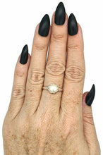 Load image into Gallery viewer, Freshwater Pearl Ring, Size 8.25, Sterling Silver, June Birthstone - GemzAustralia 