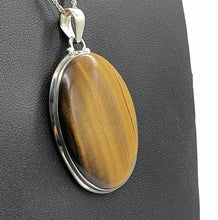 Load image into Gallery viewer, Tiger's Eye Pendant, Sterling Silver, Oval Shaped, Kundalini Awakening - GemzAustralia 