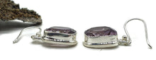 Load image into Gallery viewer, Ametrine Earrings, Sterling Silver, Square Shaped, Mixture of Amethyst &amp; Citrine, Trystine Crystal - GemzAustralia 