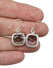 Load image into Gallery viewer, Ametrine Earrings, Sterling Silver, Square Shaped, Mixture of Amethyst &amp; Citrine, Trystine Crystal - GemzAustralia 