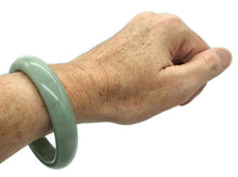Load image into Gallery viewer, Solid Jade Bangle, Green Nephrite Jade, Protection Gem, Lucky Gem - GemzAustralia 