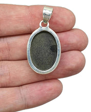 Load image into Gallery viewer, Hematite Pendant, Sterling Silver, Oval Shaped, Iron Oxide Crystal - GemzAustralia 