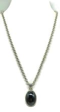 Load image into Gallery viewer, Hematite Pendant, Sterling Silver, Oval Shaped, Iron Oxide Crystal - GemzAustralia 