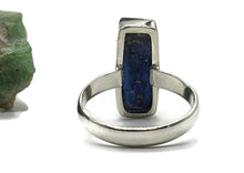 Load image into Gallery viewer, Raw Kyanite Ring, Size 8, Sterling Silver, Rectangle Design - GemzAustralia 