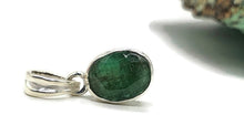 Load image into Gallery viewer, Emerald Pendant, Sterling Silver, May Birthstone, Oval Faceted, Natural Gemstone - GemzAustralia 